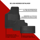 Tapete Automotivo Universal Todas Marcas e Modelos Versátil Borracha 5 peças