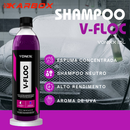 Kit Shampoo Automotivo Vonixx Produto para Lavar Moto Carro V-Floc e V-Mol Luva Microfibra Grande e Pincel