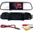 Retrovisor Visor Espelho Tela Lcd Veicular + Câmera De Ré