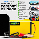 Carregador de Bateria para Carro e Moto 12V 2A-3A Portátil Automotivo KA-1218 Automático