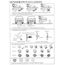Sensor De Estacionamento Com Cabo De 2,5 M Para Kit De Sensores De 22 Mm Sistema Reverso De Monitor