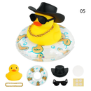 Pato De Borracha Amarela Decoração De Carro Chapéu De Cowboy Fofo Duckies Ornamentos De Interiores Acessórios De Casa H5p TIMEKEY Anel De Verão Ornamento