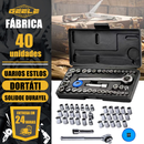 40 PCS Kit Jogo De Chave De Catraca Reversível Com Soquetes
