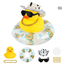 Pato De Borracha Amarela Decoração De Carro Chapéu De Cowboy Fofo Duckies Ornamentos De Interiores Acessórios De Casa H5p TIMEKEY Anel De Verão Ornamento