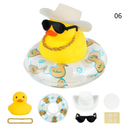 Pato De Borracha Amarela Decoração De Carro Chapéu De Cowboy Fofo Duckies Ornamentos De Interiores Acessórios De Casa H5p TIMEKEY Anel De Verão Ornamento