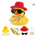Pato De Borracha Amarela Decoração De Carro Chapéu De Cowboy Fofo Duckies Ornamentos De Interiores Acessórios De Casa H5p TIMEKEY Anel De Verão Ornamento