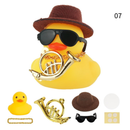 Pato De Borracha Amarela Decoração De Carro Chapéu De Cowboy Fofo Duckies Ornamentos De Interiores Acessórios De Casa H5p TIMEKEY Anel De Verão Ornamento