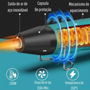 Soprador Térmico Portátil Multiuso 350 °C com Bico Direcionador