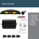 Kit Sensor De Estacionamento Ré 4 Sensores Display 22mm Universal Para Carro