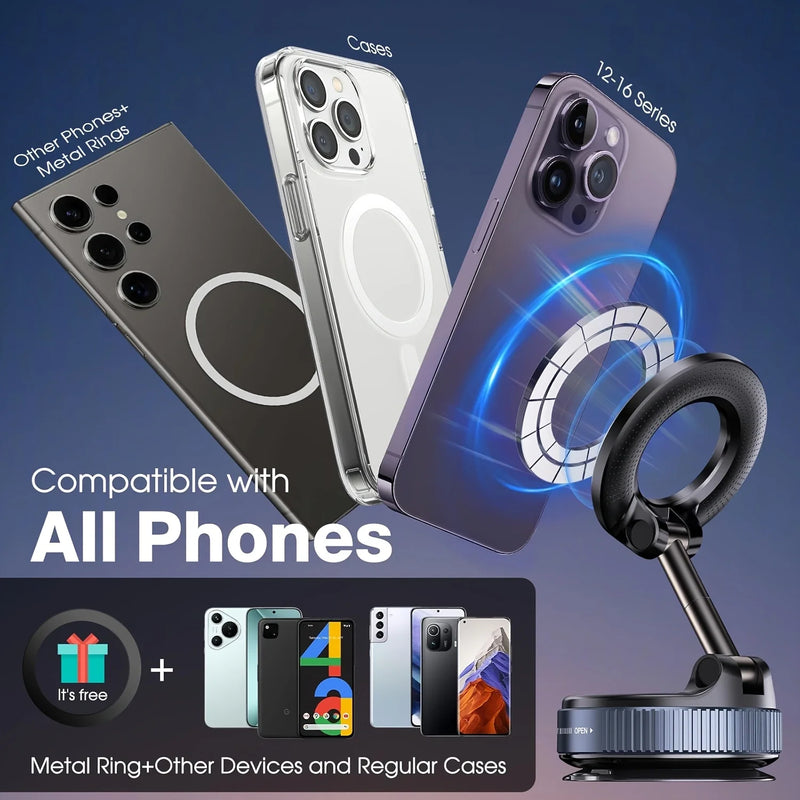 suporte de celular 360° magnetico