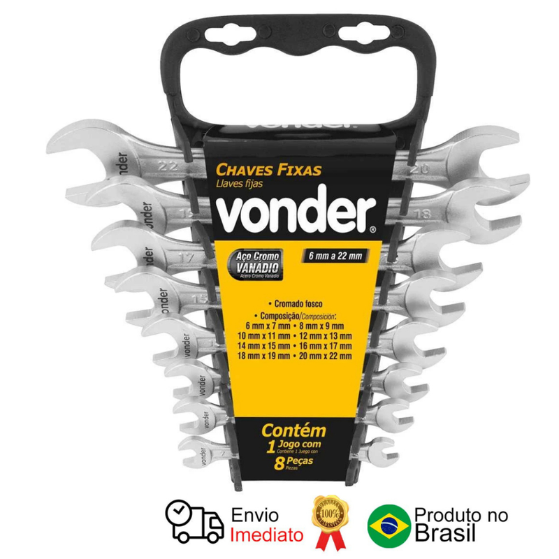 Jogo De Chaves Fixas 6 Mm A 22 Mm Vonder