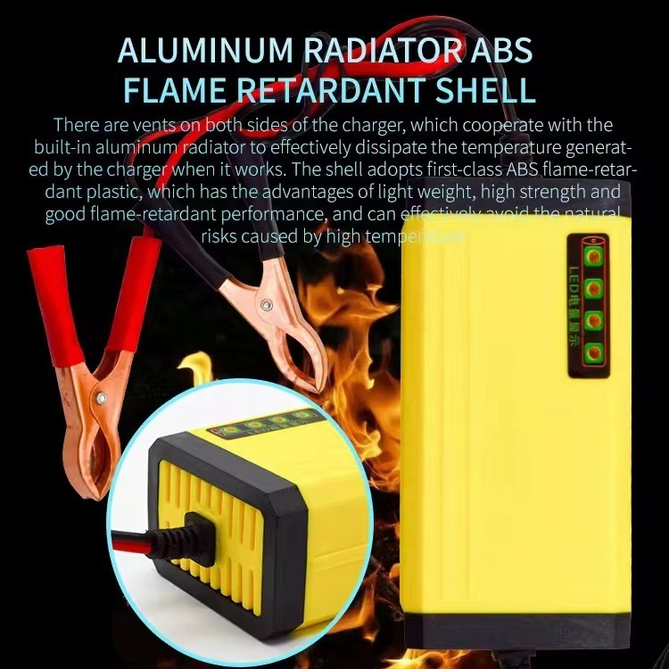 Carregador de Bateria para Carro e Moto 12V 2A-3A Portátil Automotivo KA-1218 Automático