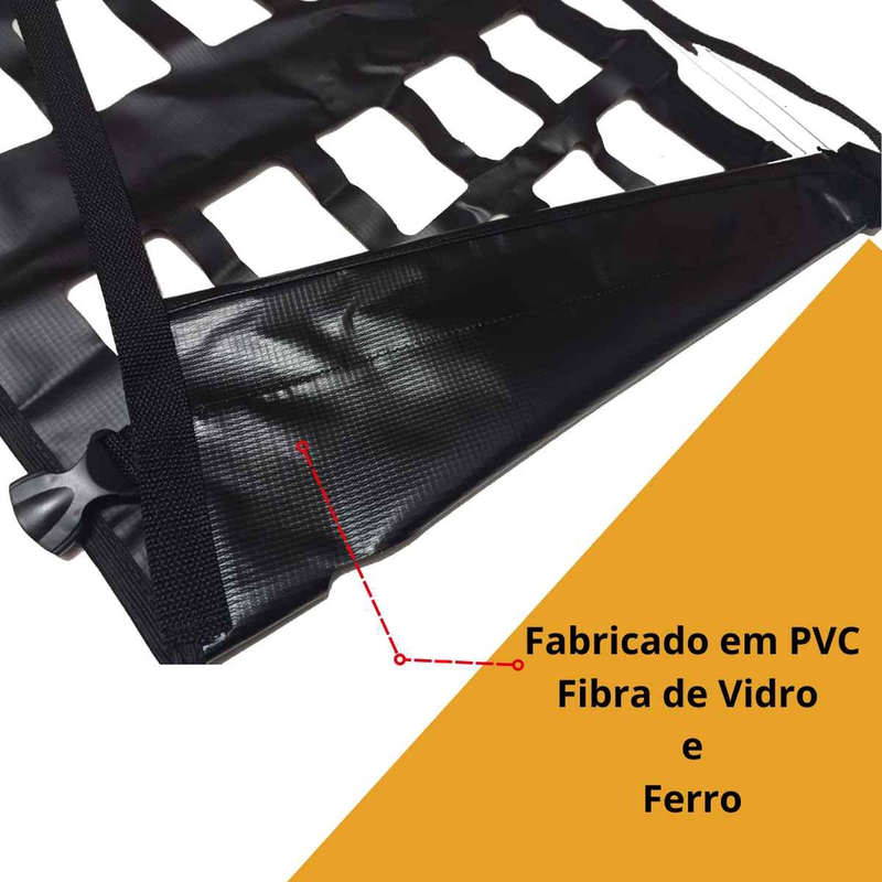 Tela rede de carga para caminhonetes pick-ups 1,40 x 43
