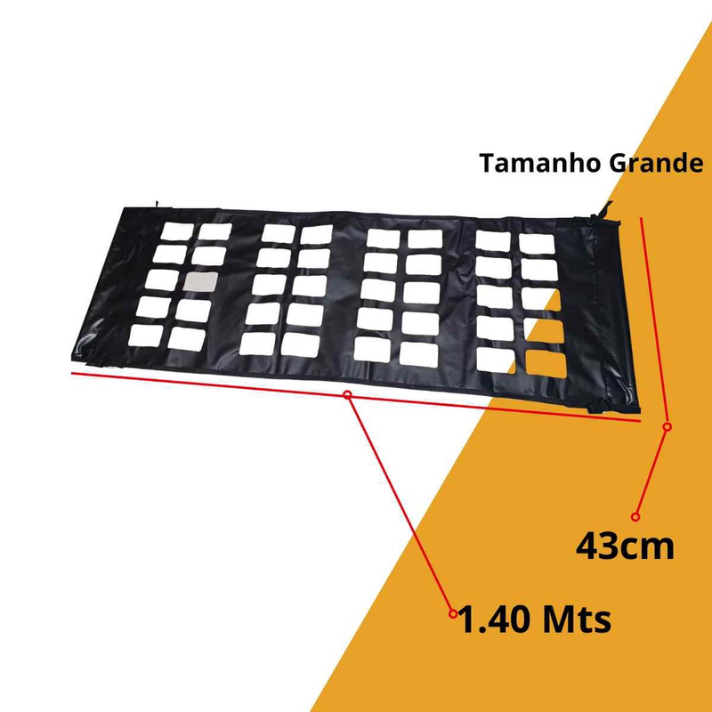 Tela rede de carga para caminhonetes pick-ups 1,40 x 43